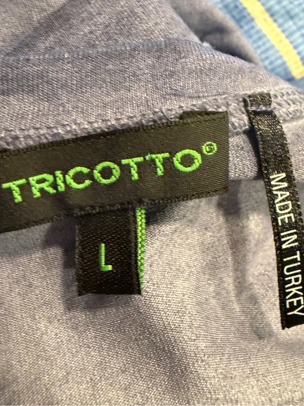 Tricotto got Blue Short Sleeve Tunic Top with Rhinestone Accents - Picture 9 of 9